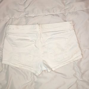 White Hollister jean shorts